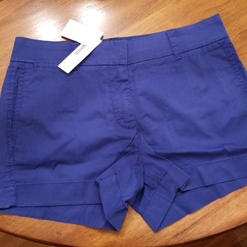 JCrew Chino Shorts 3" Baroque Blue New Size 2